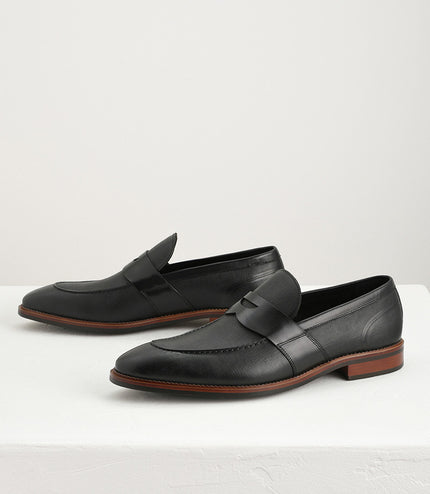 Textured Penny Loafers