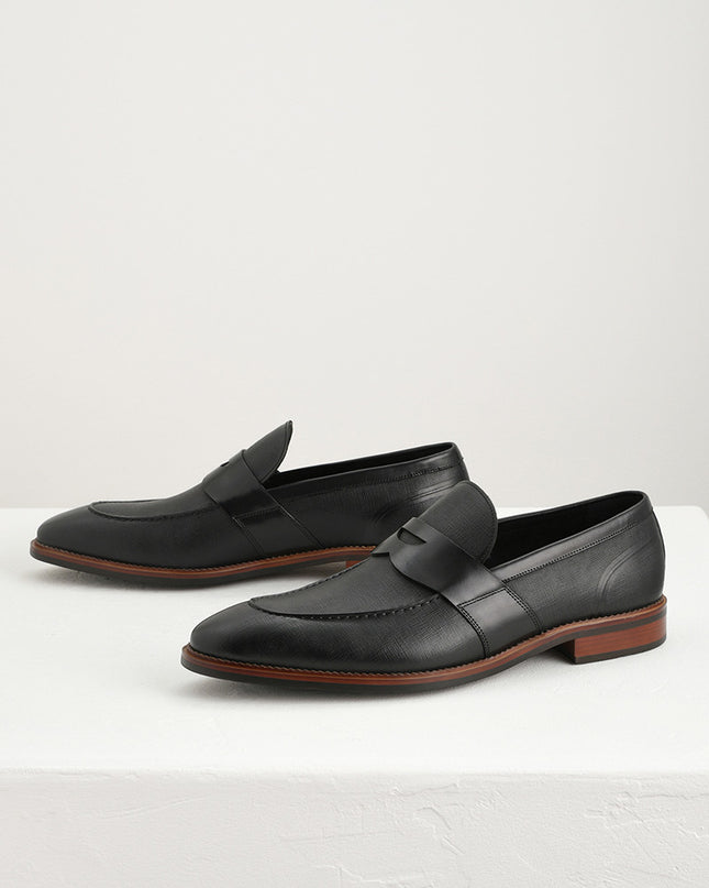 Textured Penny Loafers