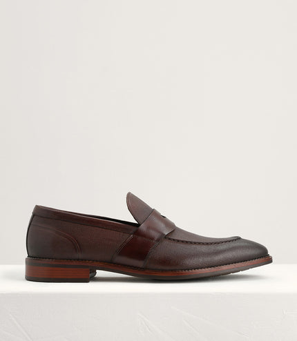 Textured Penny Loafers