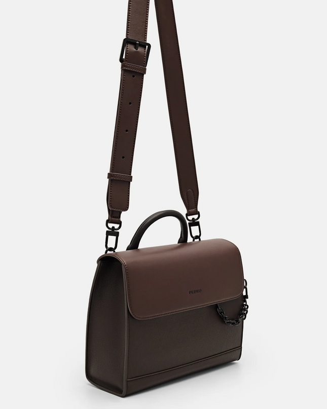 Chainlink Sling Bag - Dark Brown