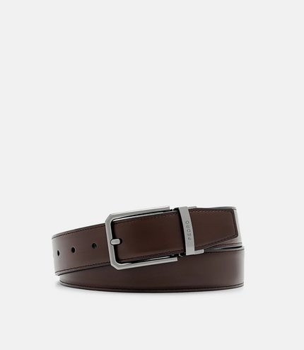 Leather Reversible Pin Belt