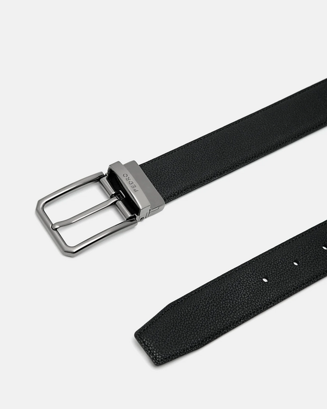 Leather Reversible Pin Belt