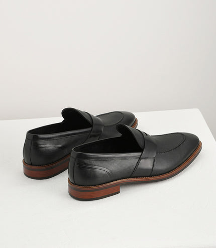 Textured Penny Loafers