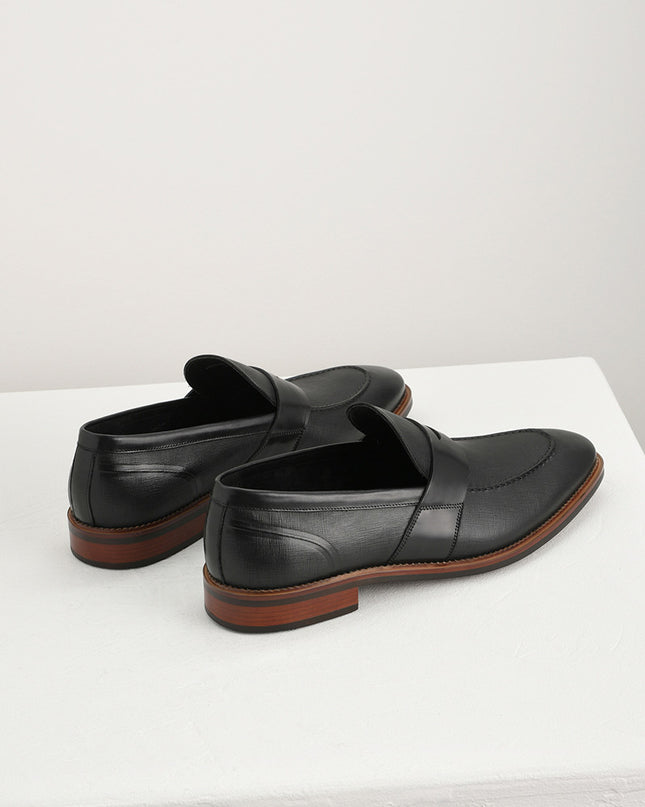 Textured Penny Loafers