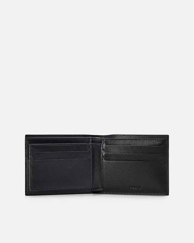 Embossed Leather Bi-Fold Wallet with Insert