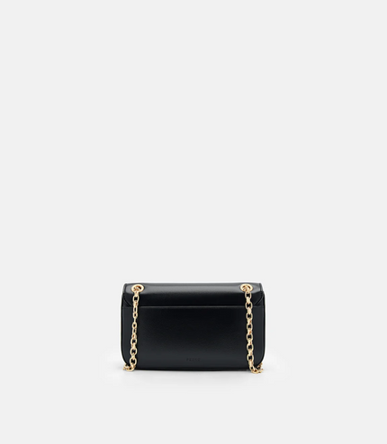 Mini Chainlink Shoulder Bag - Black