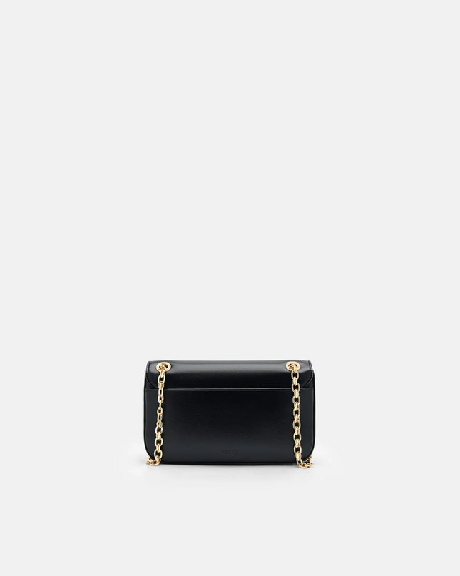 Mini Chainlink Shoulder Bag - Black