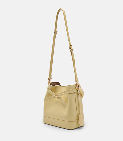 PEDRO Studio Jennie Leather Bucket Bag - Mustard