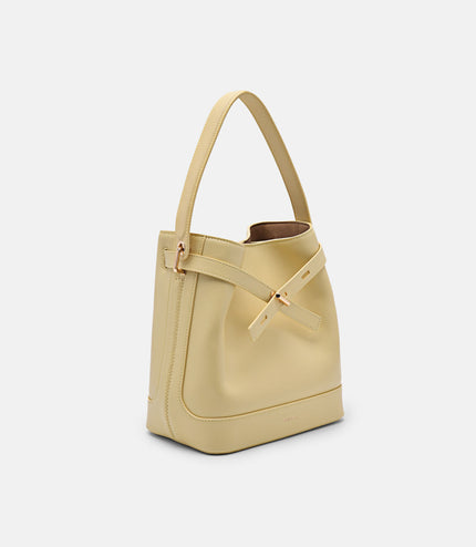 PEDRO Studio Jennie Leather Bucket Bag - Mustard