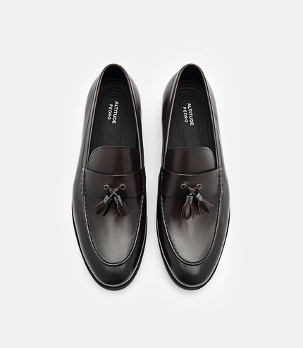 Altitude Firth Lightweight Leather Loafers - Dark Brown