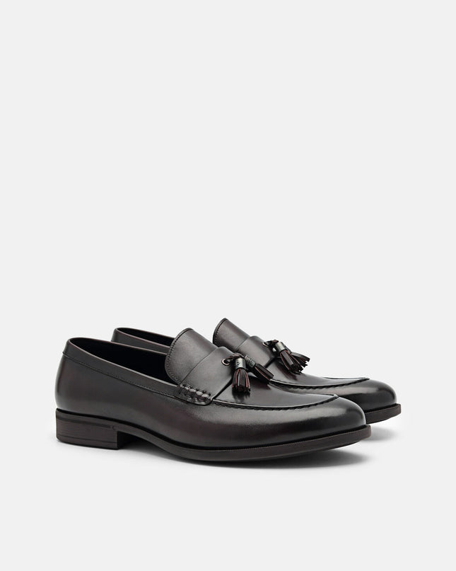 Altitude Firth Lightweight Leather Loafers - Dark Brown