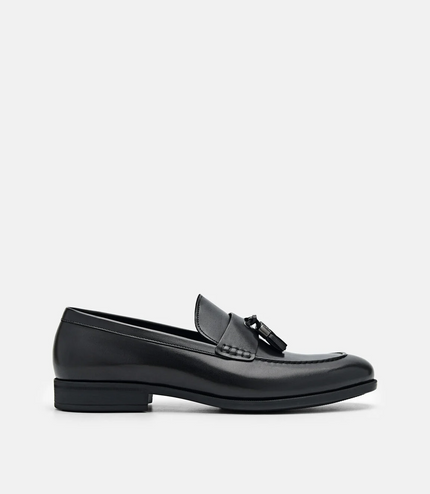 Altitude Firth Lightweight Leather Loafers - Black