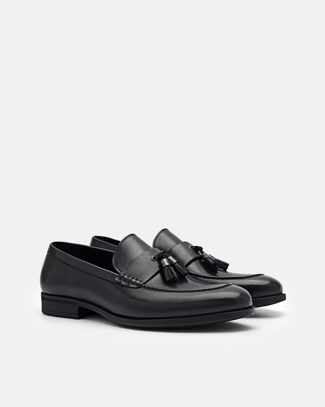 Altitude Firth Lightweight Leather Loafers - Black