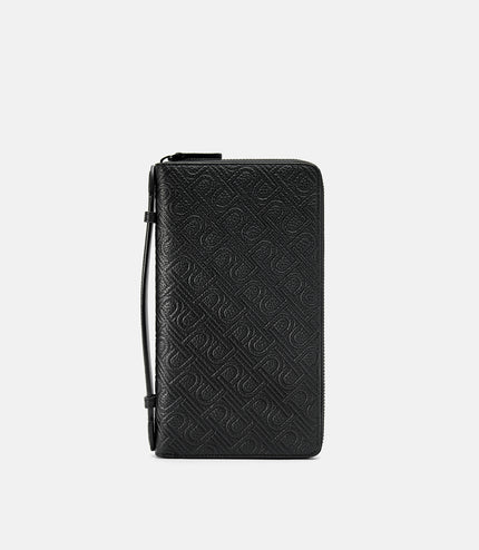 Embossed Leather Travel Organizer