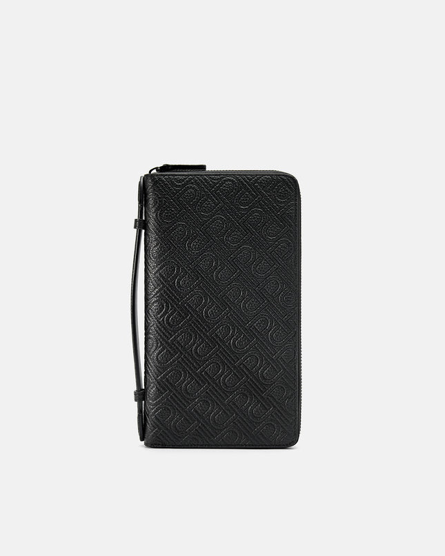 Embossed Leather Travel Organizer