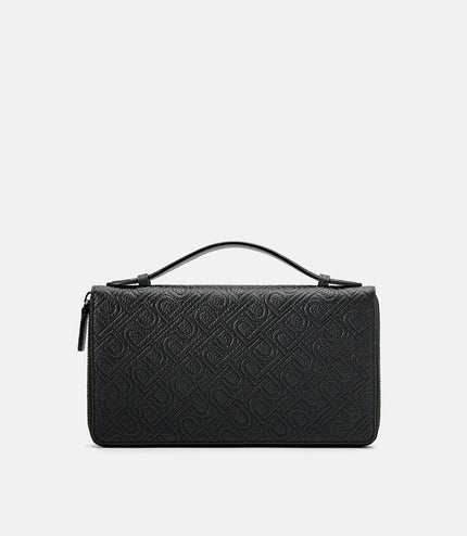 Embossed Leather Travel Organizer