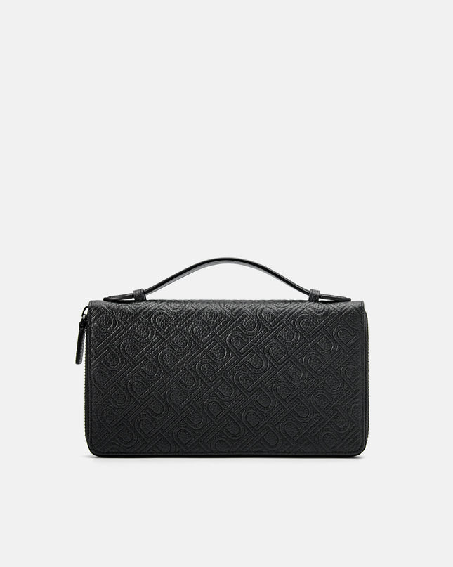Embossed Leather Travel Organizer