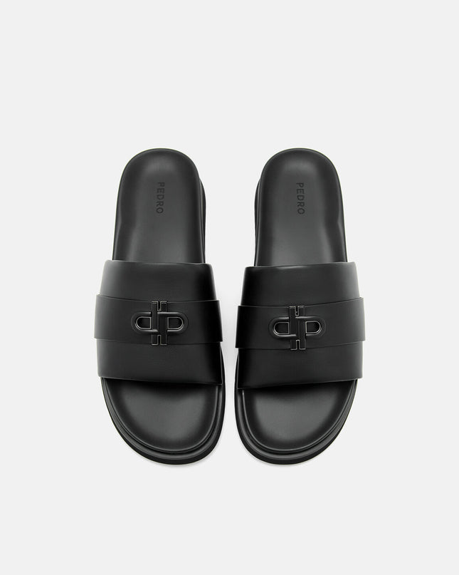 PEDRO Icon Slide Sandals - Black