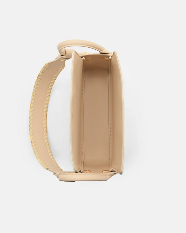 Demi Canvas Bag - Nude