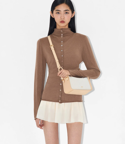 Demi Canvas Bag - Nude