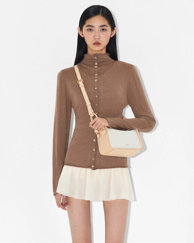 Demi Canvas Bag - Nude