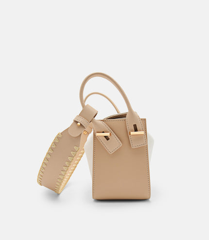 Demi Canvas Bag - Nude