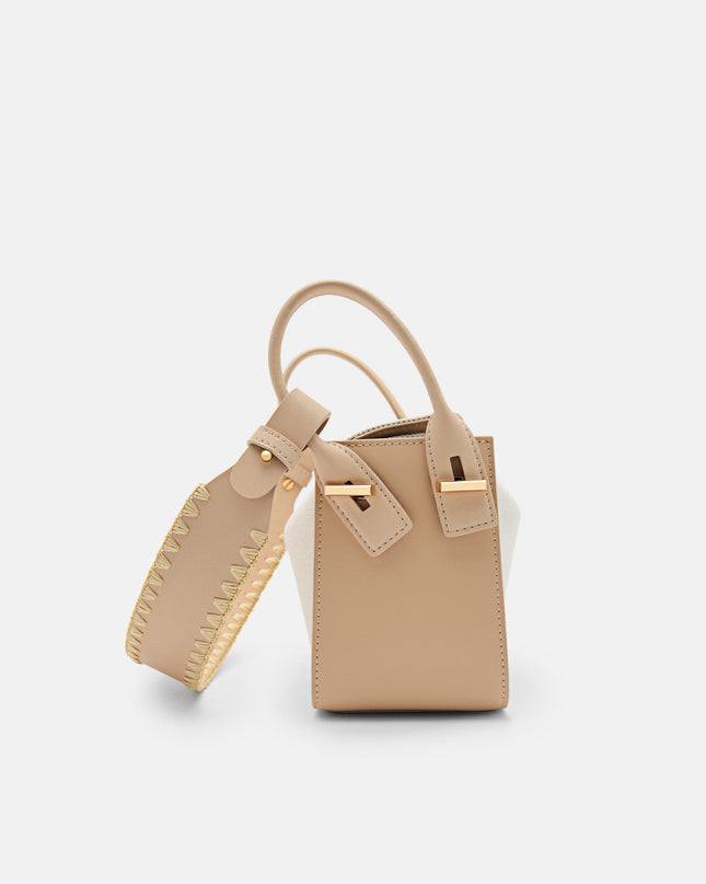 Demi Canvas Bag - Nude
