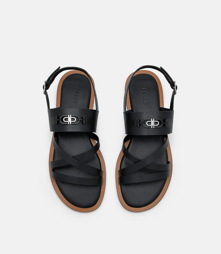 PEDRO Icon Strappy Sandals- Black