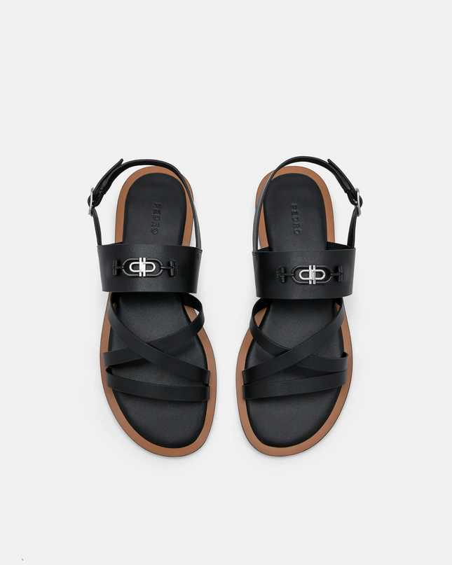 PEDRO Icon Strappy Sandals- Black