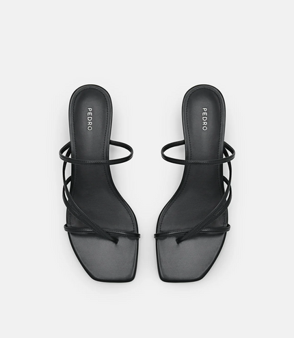 PEDRO Icon Heel Sandals - Black