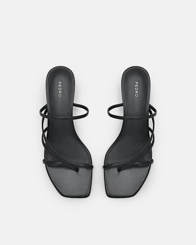 PEDRO Icon Heel Sandals - Black
