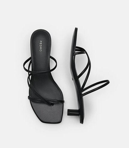 PEDRO Icon Heel Sandals - Black