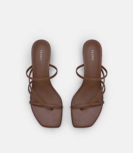 PEDRO Icon Heel Sandals - Brown