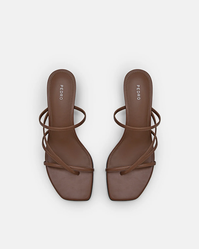PEDRO Icon Heel Sandals - Brown