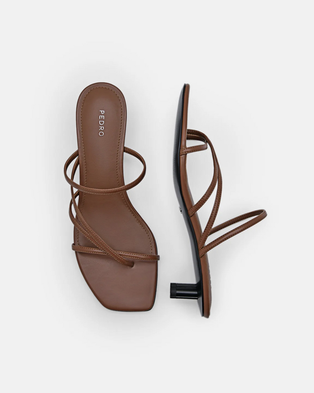 PEDRO Icon Heel Sandals - Brown