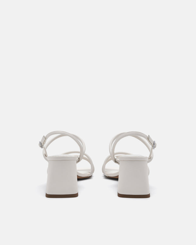 Strappy Heel Sandals - Chalk