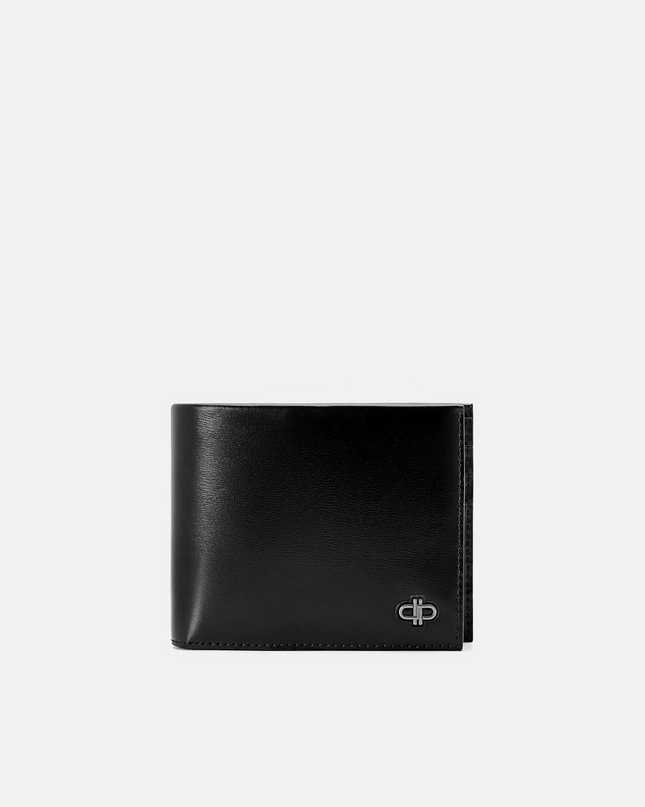 PEDRO Icon Leather Bi-Fold Wallet with Insert - Black