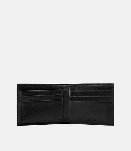 PEDRO Icon Leather Bi-Fold Wallet with Insert - Black