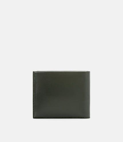 PEDRO Icon Leather Bi-Fold Wallet with Insert - Military Green