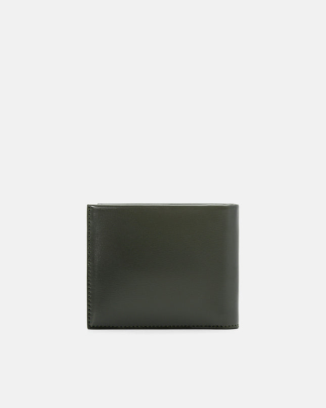 PEDRO Icon Leather Bi-Fold Wallet with Insert - Military Green