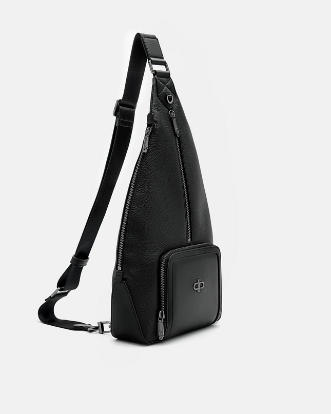 PEDRO Icon Leather Sling Pouch - Black