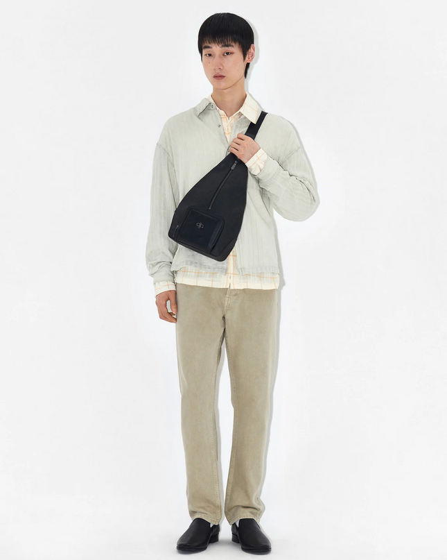 PEDRO Icon Leather Sling Pouch - Black