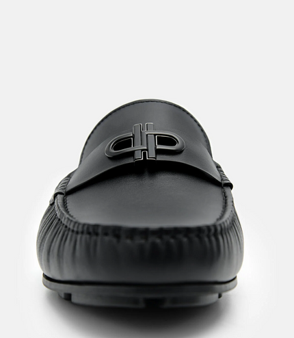 PEDRO Icon Leather Mules - Black