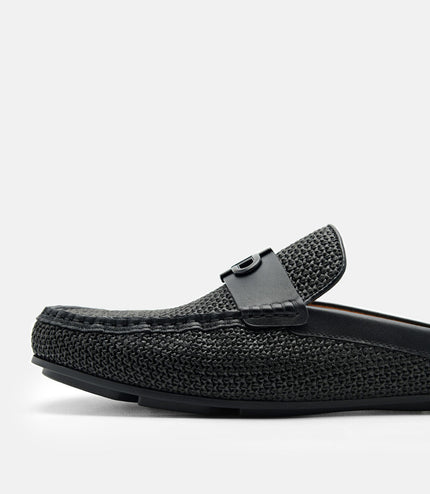 PEDRO Icon Leather Mules - Black2