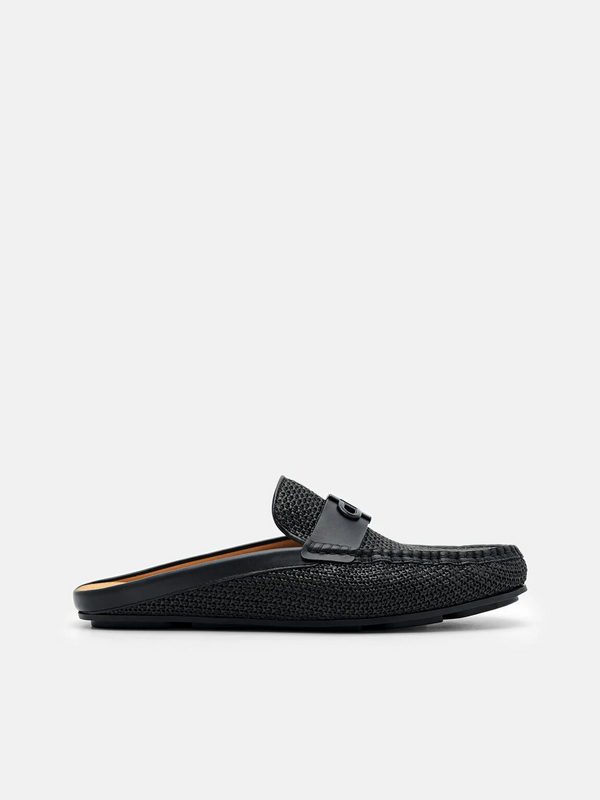 PEDRO Icon Leather Mules - Black2
