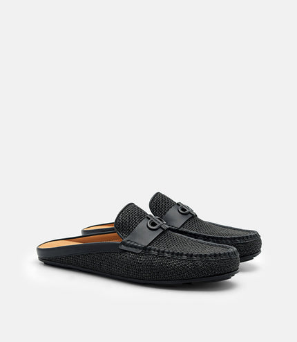 PEDRO Icon Leather Mules - Black2