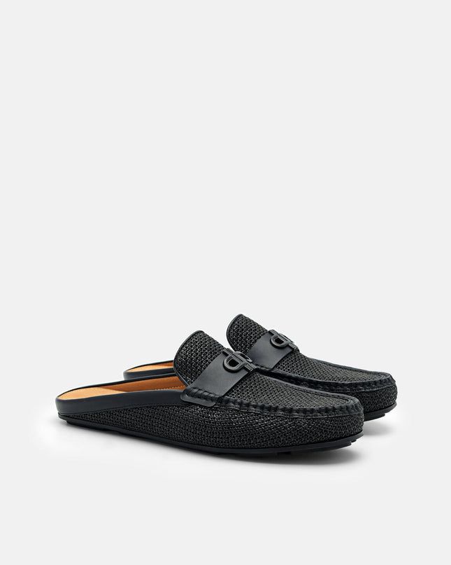 PEDRO Icon Leather Mules - Black2