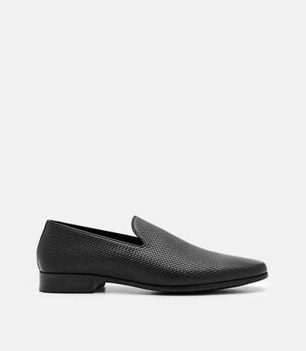 Embossed Leather Loafers