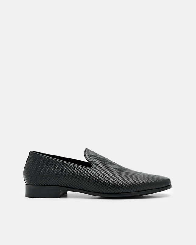 Embossed Leather Loafers