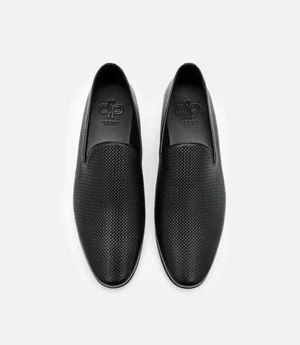 Embossed Leather Loafers